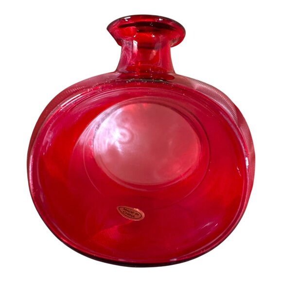 Holiday Red & Green Napkin Ring Bud Vases Set Of 6 Christmas MCM Table Accents - Picture 6 of 10